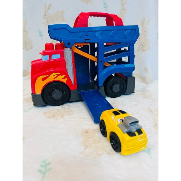 Mega Blocks First Builders Fast Tracks McQueen Car Big Truck Racing Rig - Picture 2 of 8